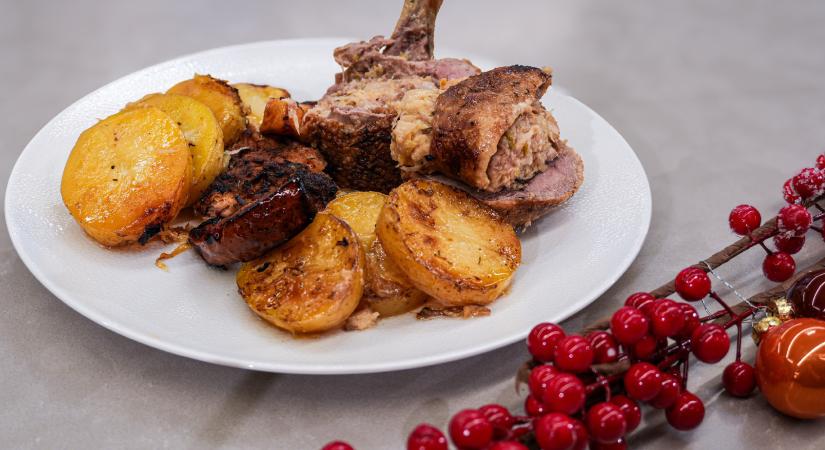 Birsalmás káposztával töltött kacsa