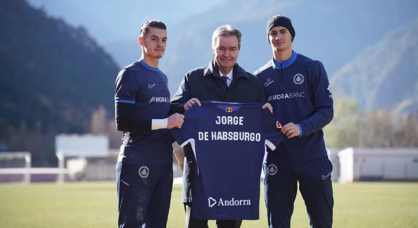Meglátogatta a Yaakobishvili testvéreket Habsburg György az FC Andorránál