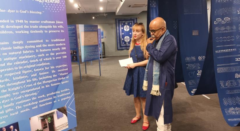 Győri kékfestők Indiában