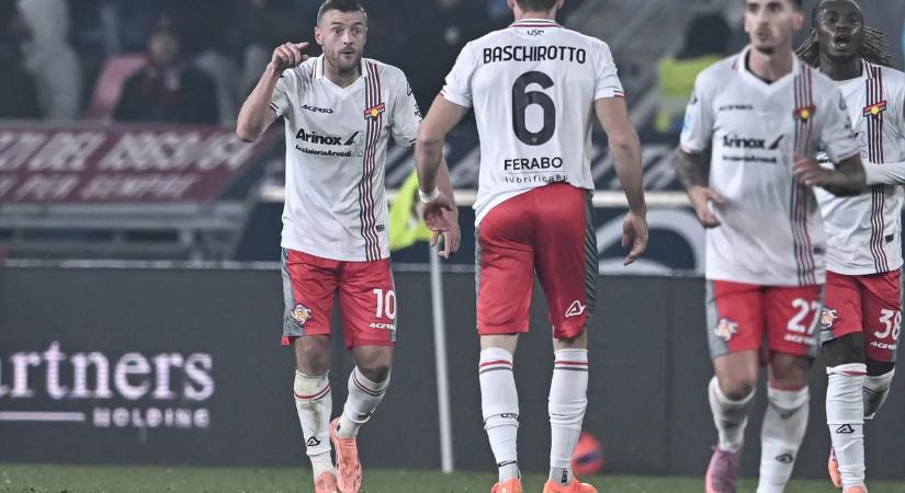 Mestermunka Vardytól, Bolognában nyert a Cremonese
