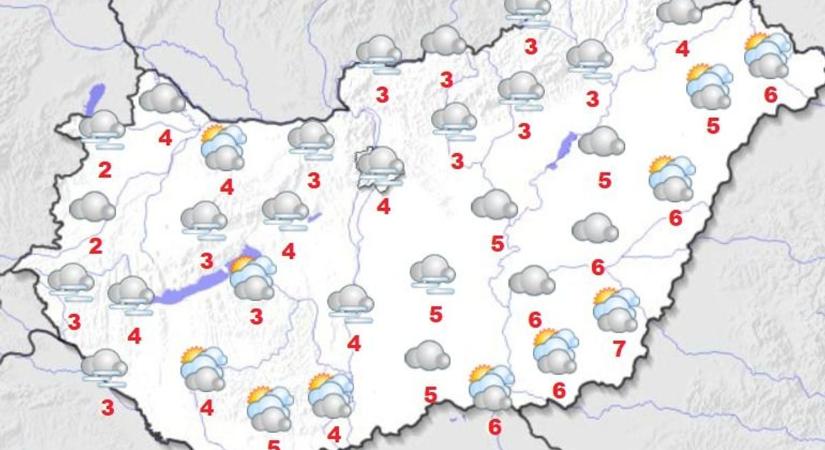 Borongós idővel indul a december