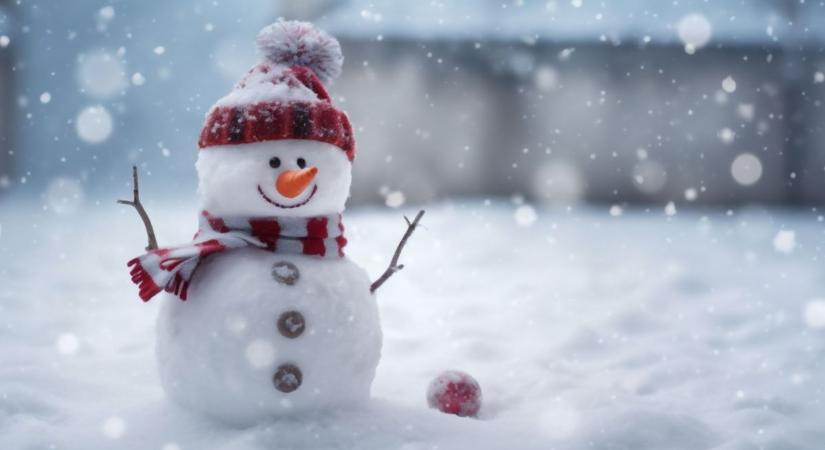 Hóember-edzéssel indult a reggel, így lett a fagyos autóból a nap legjobb játéka