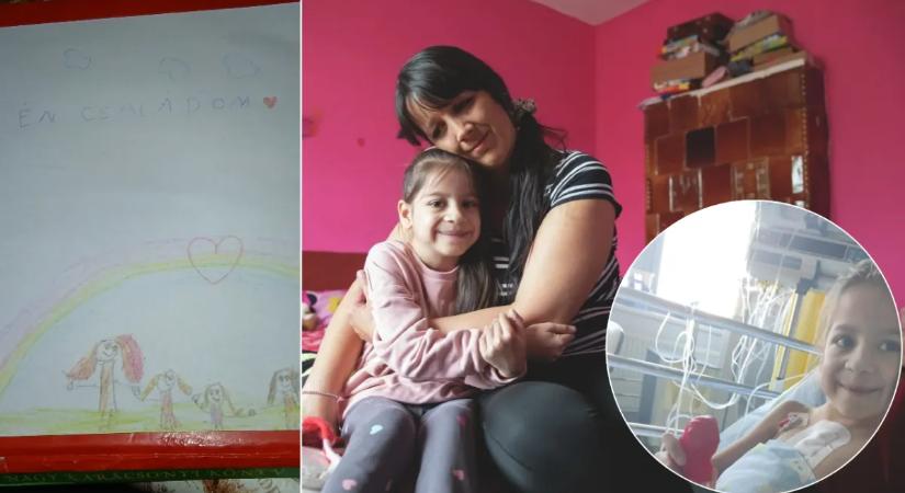 „Az orvosok nem tudtak reményt adni, azt tanácsolták, szeressem, amíg csak lehet” – a hajdúszováti 8 éves Elina fél szívvel küzd