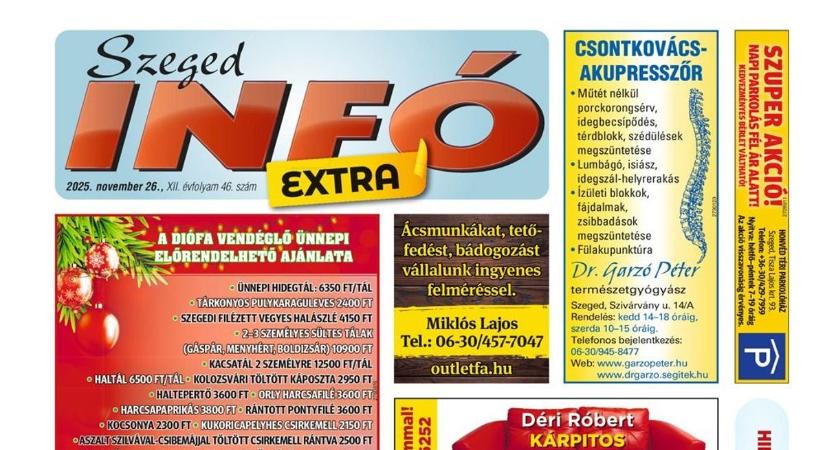 Szeged Infó 2025.11.26-i lapszáma
