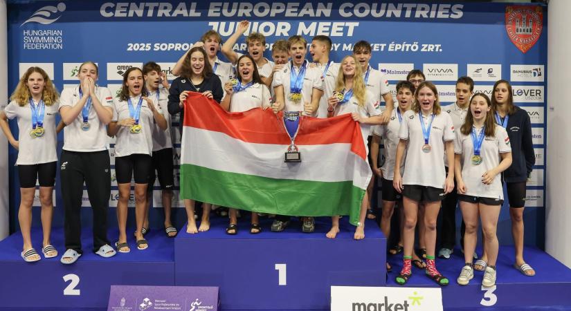 Arany és ezüst Sopronból: remekül szerepeltek a vásárhelyi NICS úszói a CECJM versenyen