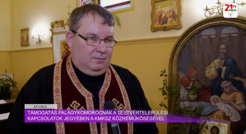 Aktuális (2025.12.02) - Támogatás Palágykomorócnak a testvértelepülési kapcsolatok jegyében (videó)