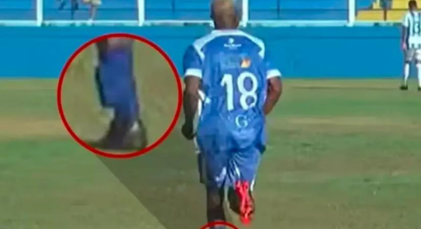 Ilyet még nem látott: nyomkövetővel a lábán lépett pályára a börtönből szabadult brazil futballista