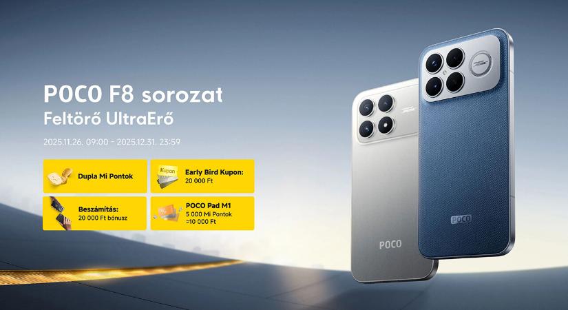 Akciófigyelő: Ilyen kedvezmények járnak a Poco F8 sorozatra