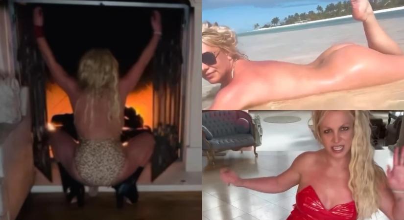 Meztelenül a tengerben és twerk a kandalló előtt – mutatjuk Britney Spears legforróbb Instagram-videóit!