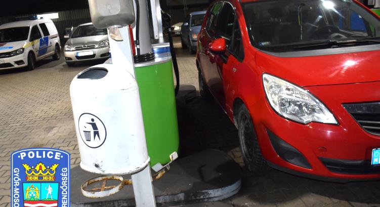 Dülöngélő sofőrt kapcsoltak le a benzinkúton