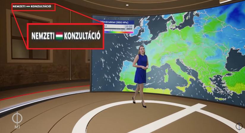 Még az időjárás-jelentés közben is a Nemzeti Konzultációt reklámozza a közmédia