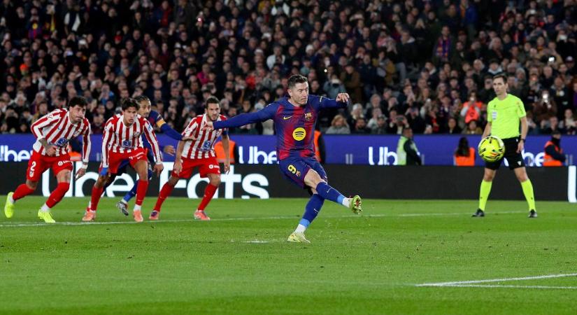 Kimaradó tizenegyes is belefért a Barcelonának, hogy megnyerje az Atleti elleni rangadót