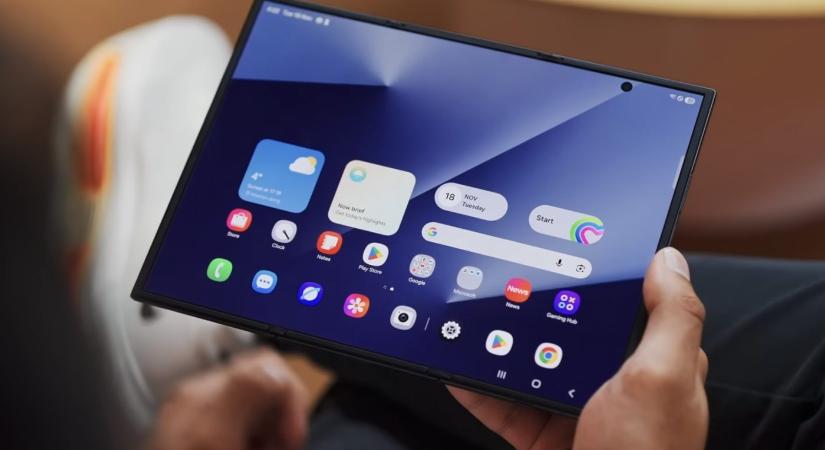 Bemutató videón a három felé hajtható új Samsung telefon