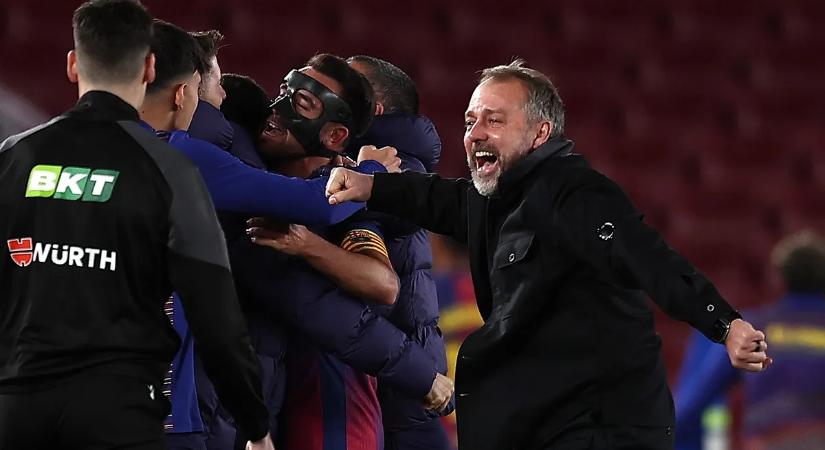 Hansi Flick szerint a Barcelona új szintre emelkedett az Atlético Madrid ellen