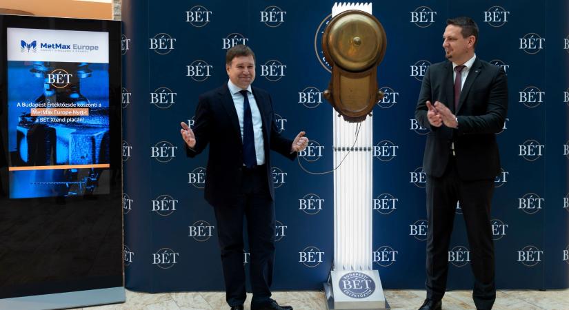 Újabb ipari vállalat a tőzsdén - a MetMax Europe a BÉT XTend friss kibocsátója