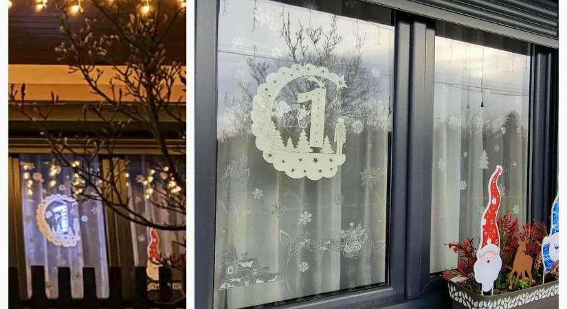 Kigyulladtak az első fények az adventi ablakokban Sopron környékén