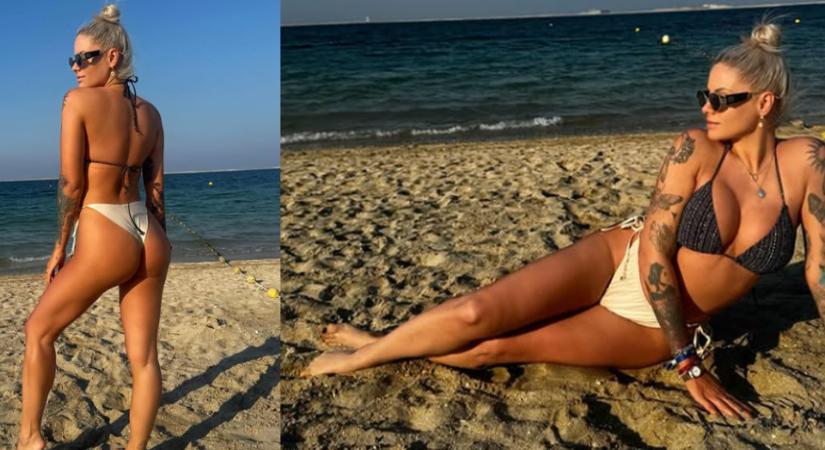 Dubajban szexiskedik Metzker Viki