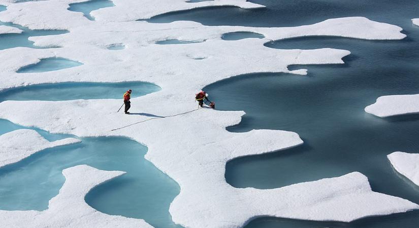 Rendkívül alacsony a sarki jég kiterjedése, miközben rekordmagas hőmérsékleteket mérnek
