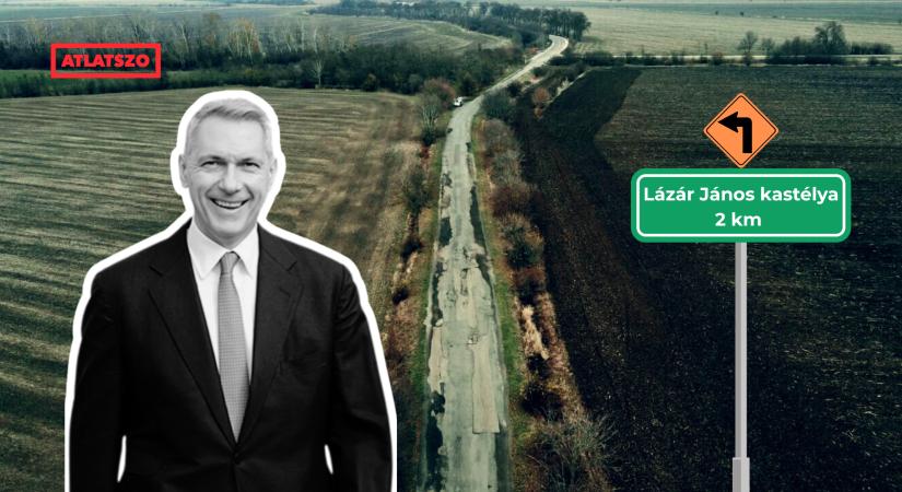 Nincs pénz a Lázár János vadászháza felé vezető út másik felének felújítására
