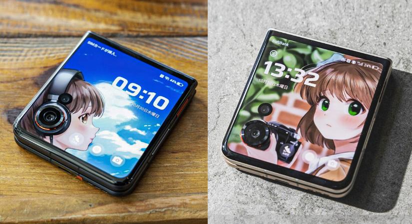 Manga lányok és csupa képernyő a Nubia friss kagylótelefonján