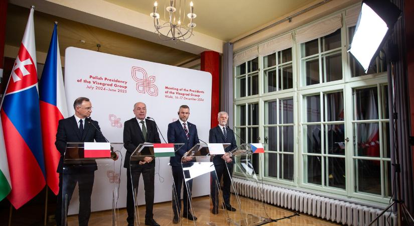 Esztergomban tárgyalnak a V4-ek államfői