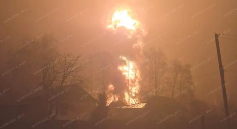 Ukrán dróntámadás érhetett orosz olajraktárakat