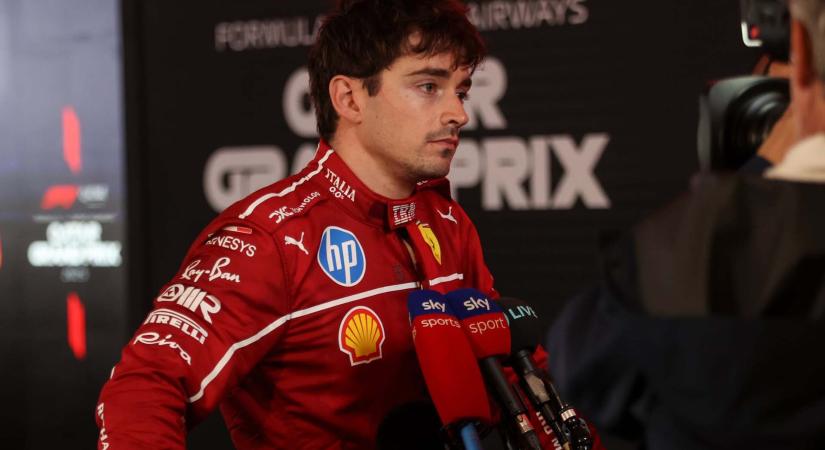 Leclerc unatkozott a futamon, a vb-harcot matekozta Katarban