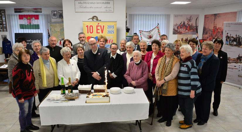 Jubileumi összejövetel a Petőfi Városbarát Egyletnél