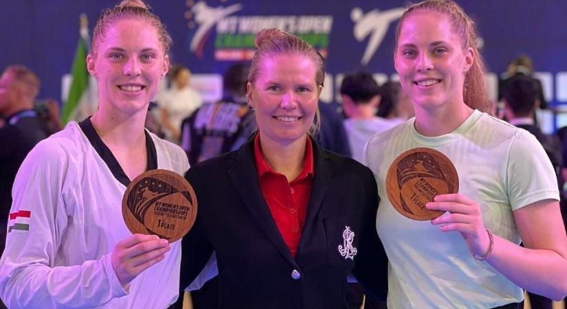 A magyar taekwondósok hátát nézi a világ