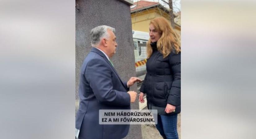 Baranyi Krisztina az utcán kérdezte fel Orbán Viktort – a miniszterelnök nem maradt adós a válasszal (VIDEÓ)