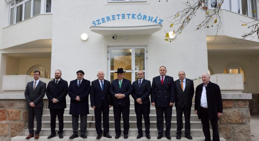 Orbán Viktor miniszterelnök jelenlétében történt meg a Mazsihisz Szeretetkórház műszaki átadása