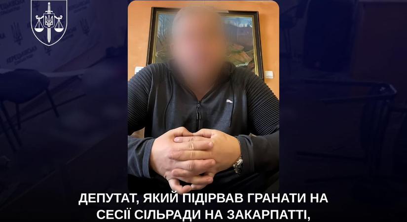 Életfogytiglani börtönt kapott a képviselő, aki gránátot robbantott a községi tanács ülésén Kárpátalján