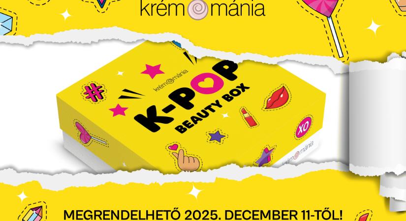 Megérkezett a december legcsillogóbb meglepetése: itt a limitált K-Pop Edition Krémmánia Beauty Box!