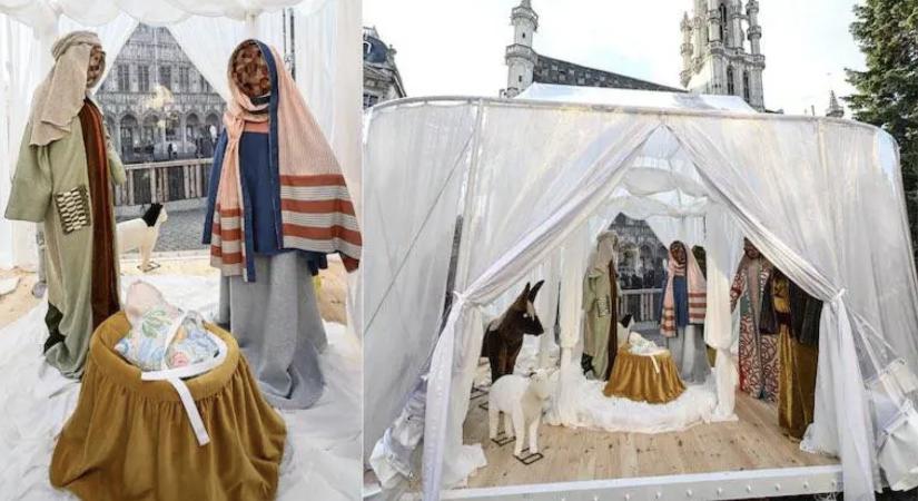 Botrány a brüsszeli betlehemen