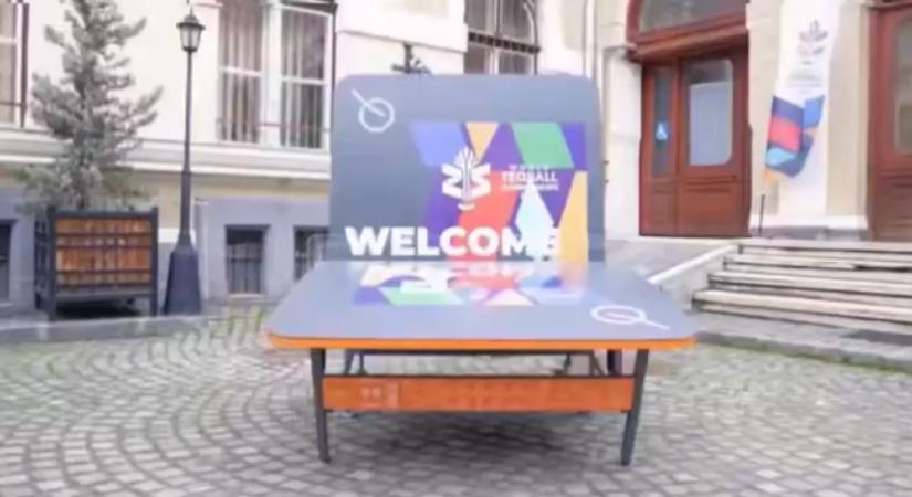 Erődemonstrációval kezdtek a mieink a székelyudvarhelyi teqball-világbajnokságon