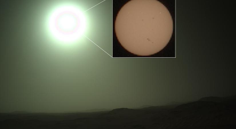 Hatalmas napfoltcsoport a Marsról és a Földről