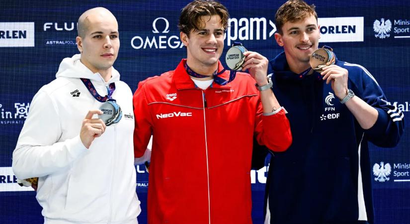 Szabó Szebasztián ezüstérmes 100 pillangón