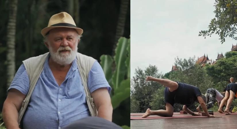 „A kis pukémon kicsúszott!” – így poénkodott Csuja Imre és Scherer Péter a thaiföldi jógaórán