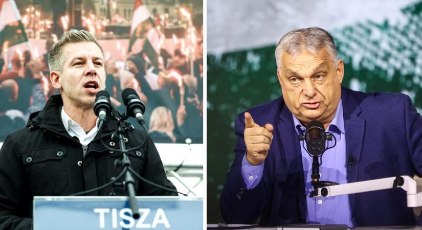 Medián: Orbán Viktor és Magyar Péter fej fej mellett