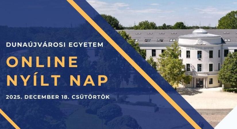 Online Nyílt Napot tart a Dunaújvárosi Egyetem!