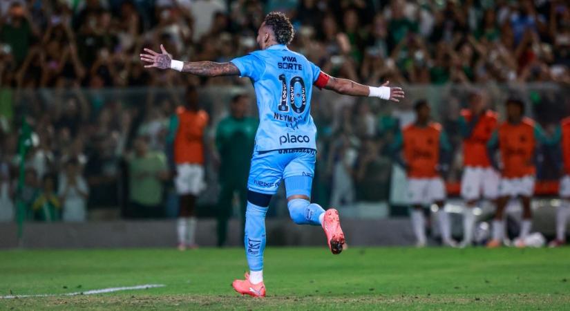 Neymar sérülten is mesterhármast lőtt, amivel minden bizonnyal élvonalban tartotta a Santost