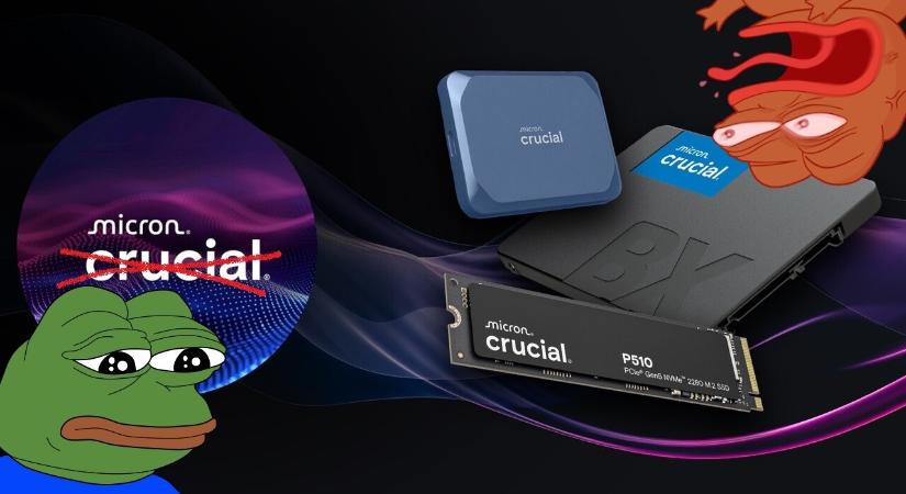 Az AI-piac kivégezte a Micronhoz tartozó Crucialt
