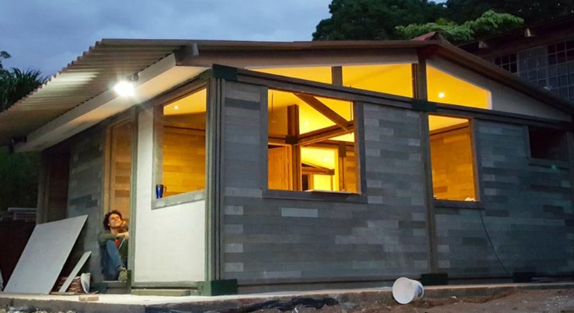 Alig öt nap alatt épült fel ez a 40 négyzetméteres ház