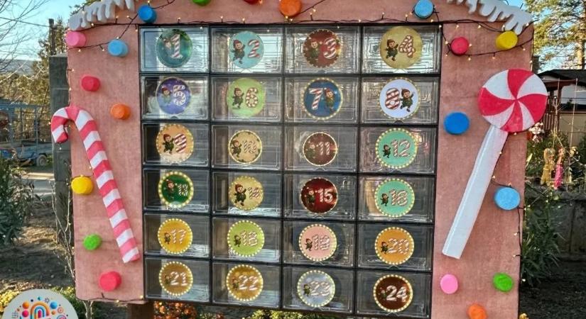Ünnepi lázban Pócsmegyer: egy anyuka egyedülálló adventi kalendáriummal kedveskedik