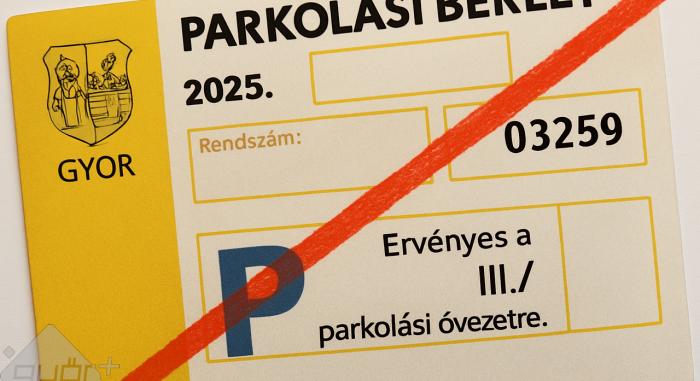 Digitális parkolási bérletekre vált Győr – 2026-tól megszűnik a papíralapú kártya