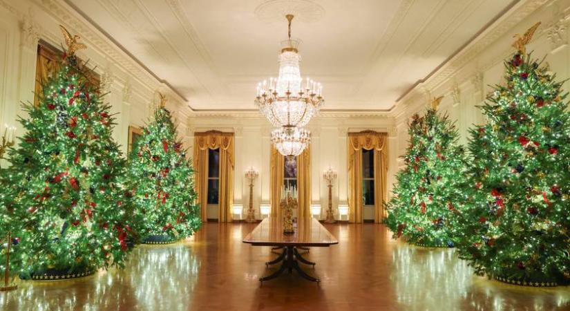 Így készül Melania Trump az ünnepre: 55 kg mézeskalács díszíti a Fehér Házat