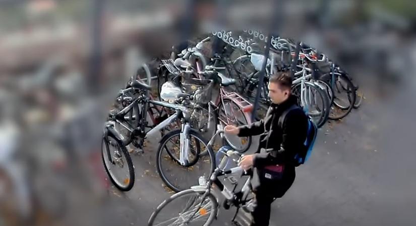Kerékpárlopással összefüggésben keresik a képen látható férfit
