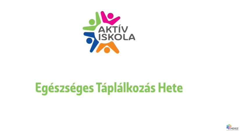 Megtartották az Egészséges Táplálkozás Hetét az Aktív Iskolákban