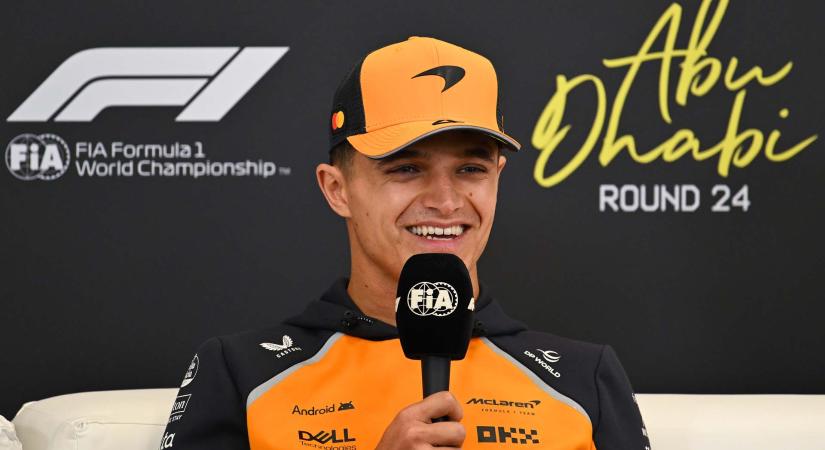 Norris tudja, neki van a legtöbb vesztenivalója, de ha nem lesz bajnok, jövőre újra megpróbálja!