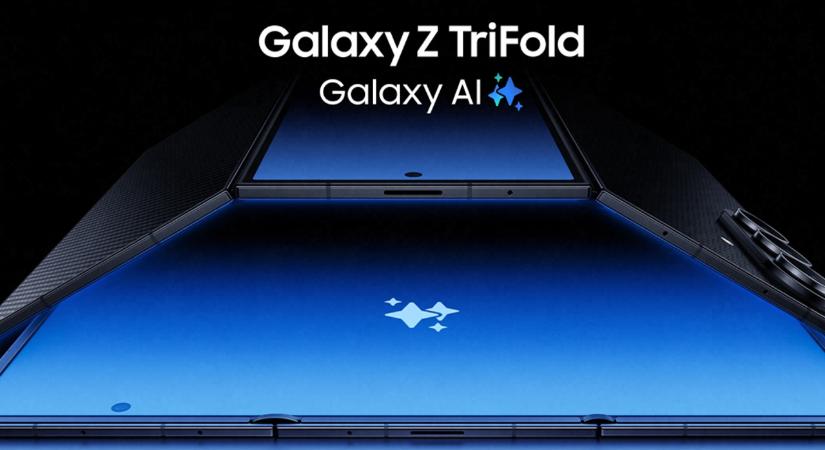 A Samsung végre hivatalosan is bemutatta három részre hajtható telefonját, ami gyakorlatilag egy tablet is egyben